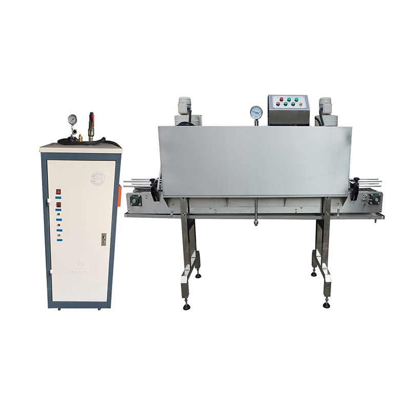 Macchina imballatrice termoretraibile per etichette di bottiglie