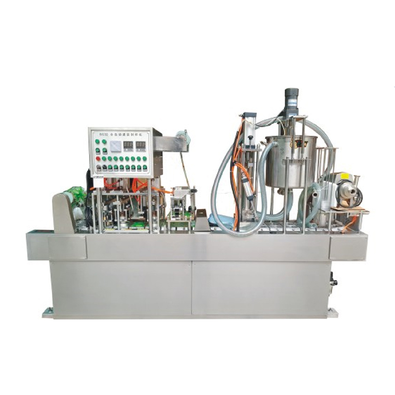 Macchina per il riempimento e la sigillatura di tazze completamente automatica per bevande alimentari